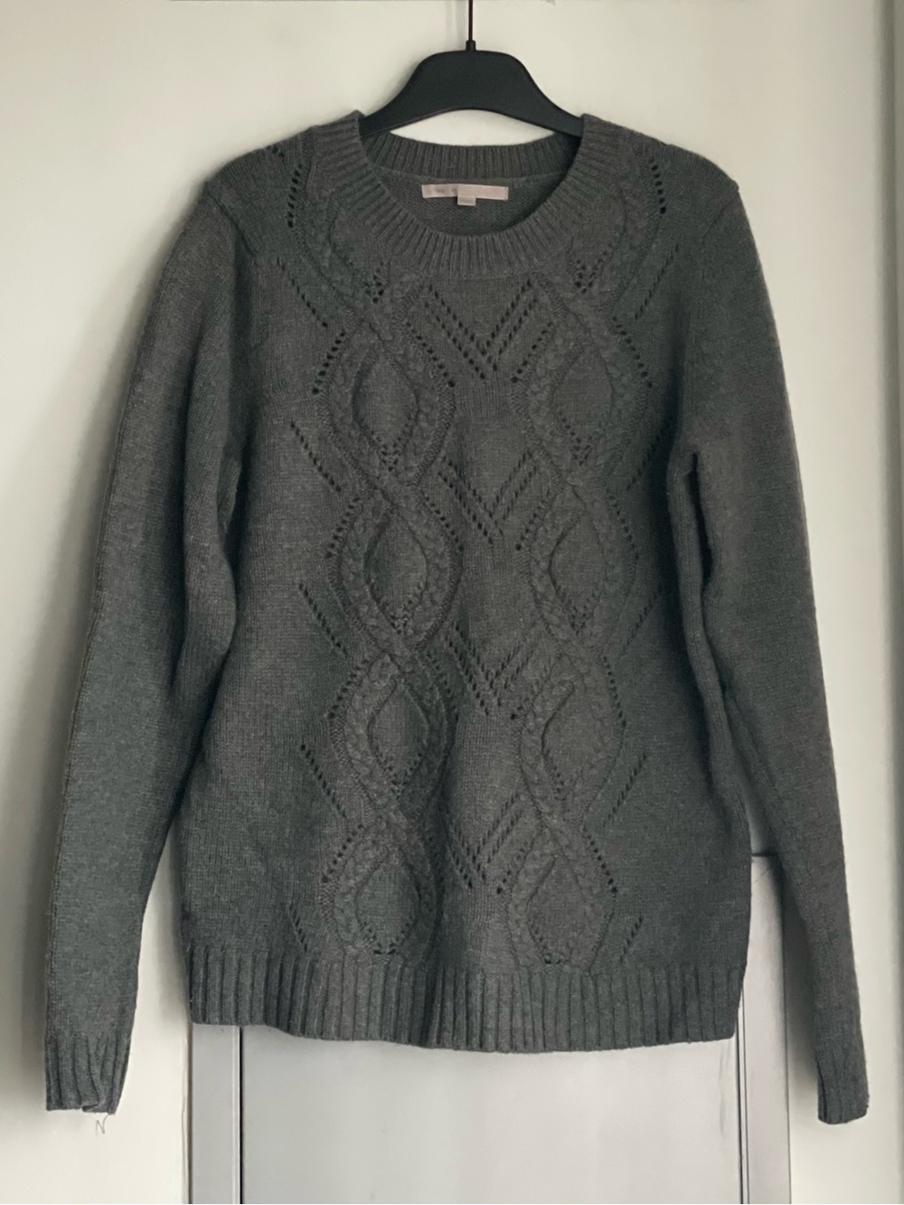 GAP Charcoal Wool Blend Crewneck Sweater